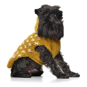 XS Love The Beast Cross Knit Dog Sweater